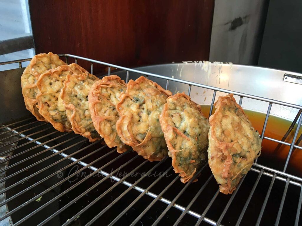Oyster pancakes