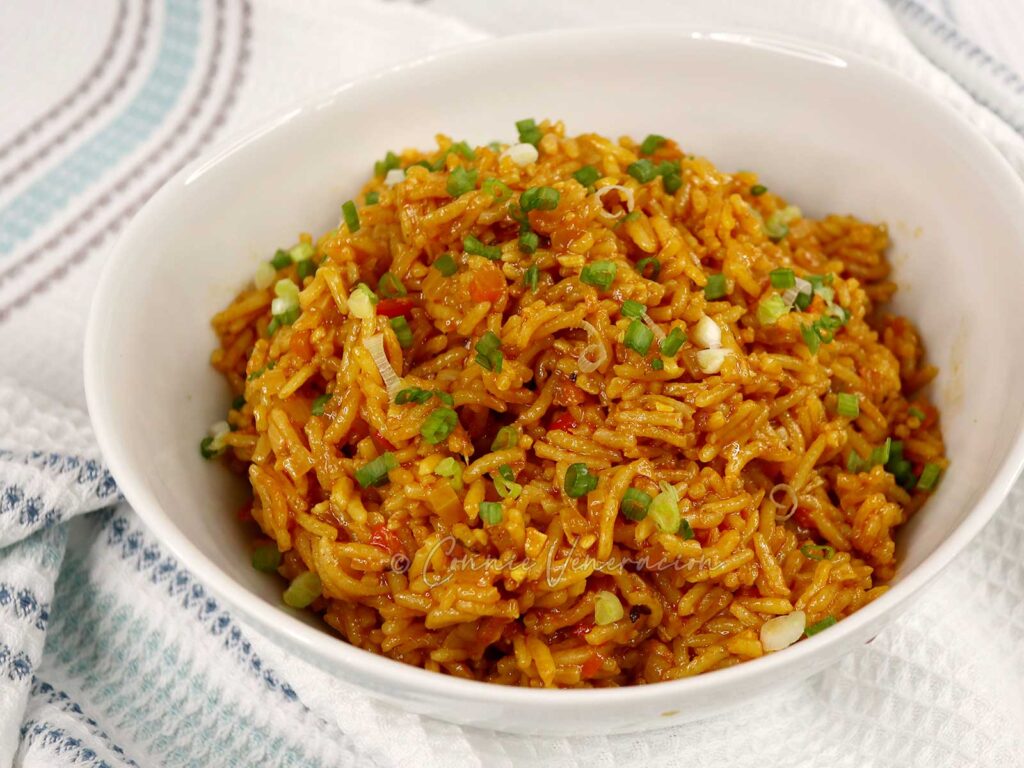 Mexican red rice (arroz rojo)
