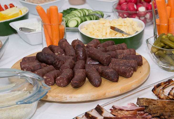 Blood sausages