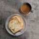 Home baked sourdough bread with a cup of coffee