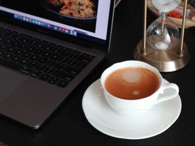 Macbook Pro and coffee