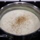 Bechamel sauce sprinkled with nutmeg