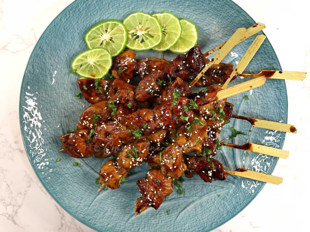 Honey Balsamic chicken skewers
