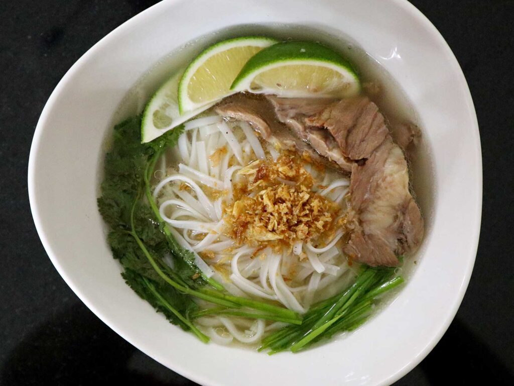 Hanoi-style beef pho

