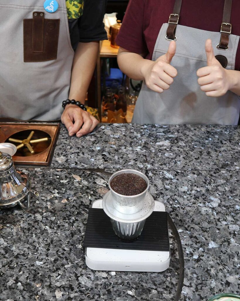 Coffee class at The Yellow Chair Cafe, Ho Chi Minh City