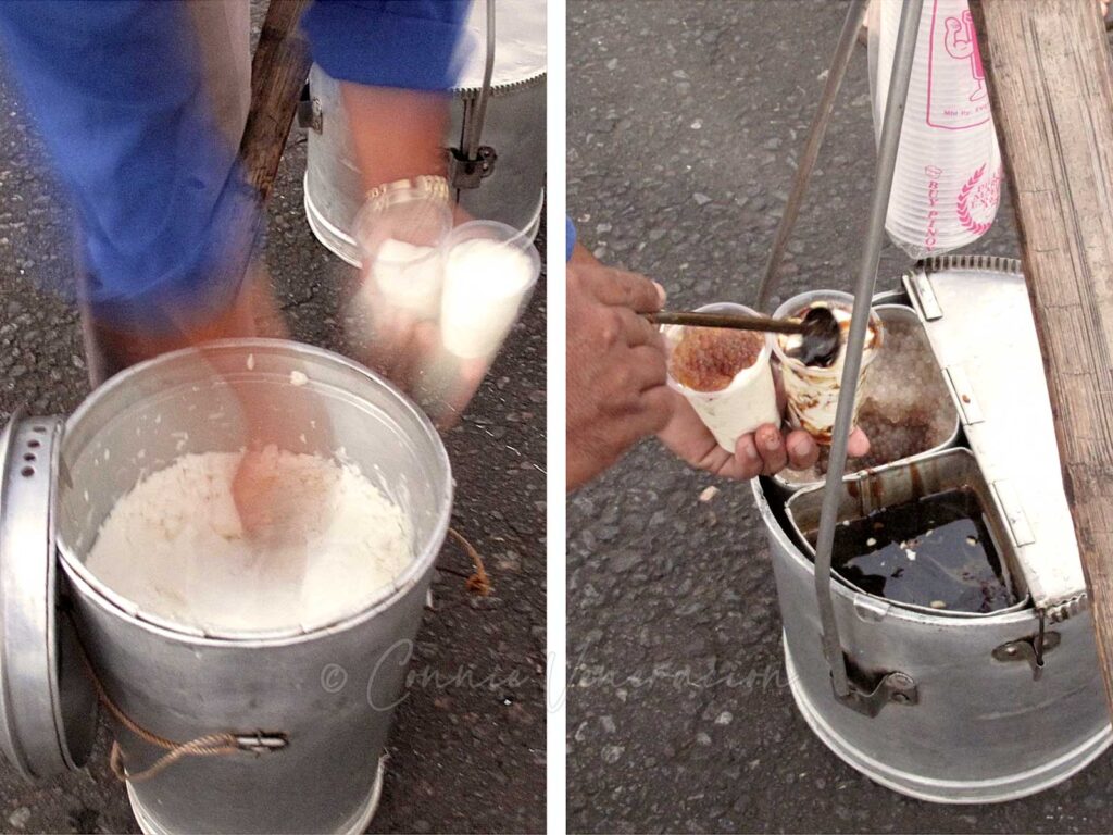 Taho hawker in the Philippines