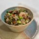 Shrimp, mushroom and sausage fried rice