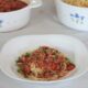 Filipino style sweet spaghetti with hotdogs