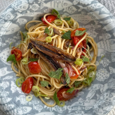 Spaghetti with gourmet tuyo