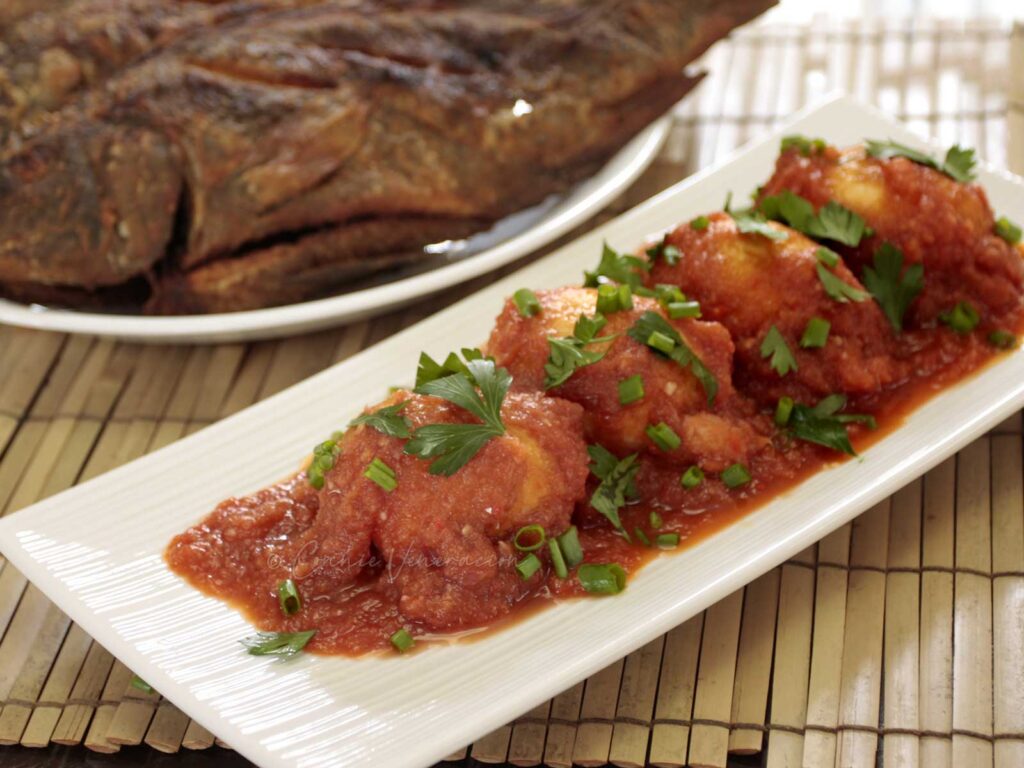 Sambal eggs
